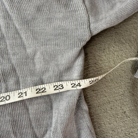 Icebreaker Cool-Lite Merino Wool Sweater Gray Lightweight Knit Women’s L - Picture 2 of 6